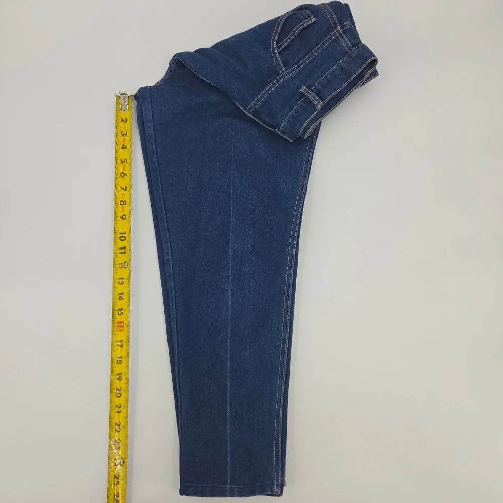 Vintage Gitano Mom Jeans Womens 18 Blue Denim High Rise Tapered Leg 80s Retro